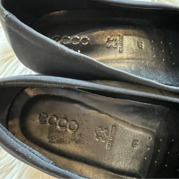 ECCO Felicia Stretch Black Textile Slip On Low Wedge Women’s Size 41 = 10/10.5 - Picture 6 of 9
